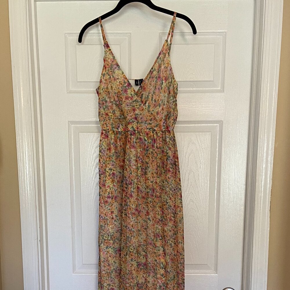 Vero Moda maxi cami dress bright floral print xsmall
